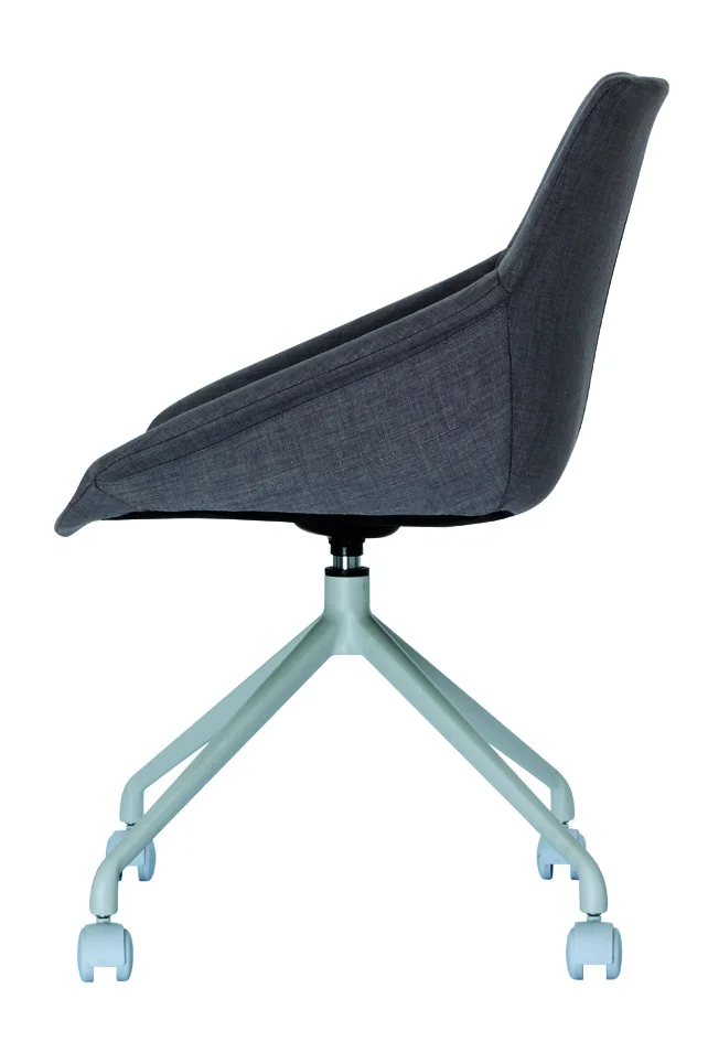 PAPERFLOW Chaise visiteur LUGE, set de 2, blanc / anthracite Grand Paris Fournitures PAPERFLOW Chaise visiteur LUGE, set de 2, blanc / anthracite – Image 2
