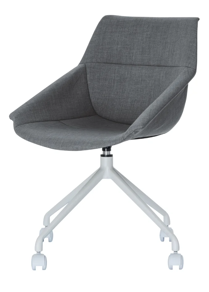 PAPERFLOW Chaise visiteur LUGE, set de 2, blanc / anthracite Grand Paris Fournitures PAPERFLOW Chaise visiteur LUGE, set de 2, blanc / anthracite – Image 4
