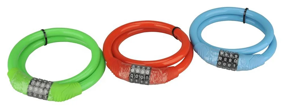 FISCHER Câble antivol pour vélo, longueur : 650 mm, assorti