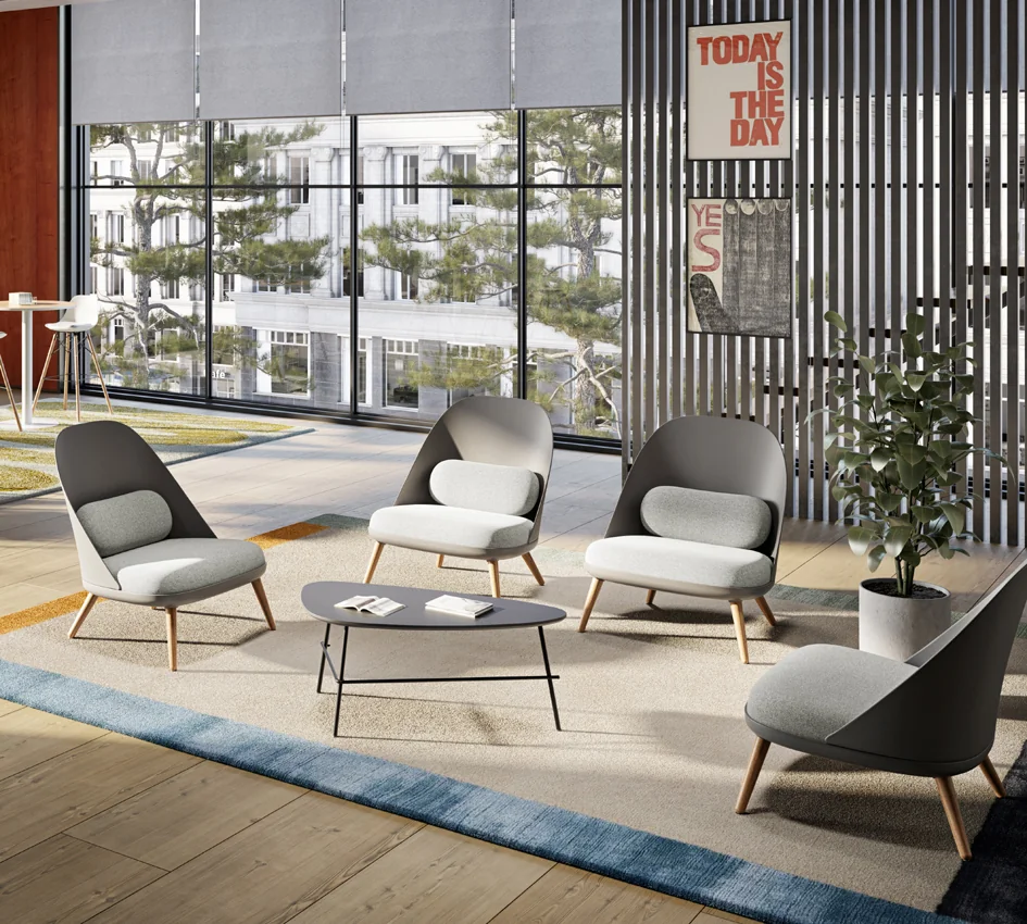 PAPERFLOW Fauteuil visiteur COCOON, noir Grand Paris Fournitures PAPERFLOW Fauteuil visiteur COCOON, noir