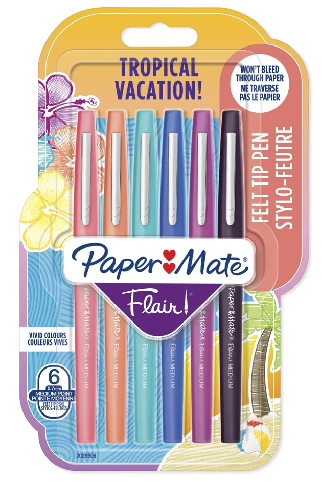 Paper:Mate Stylo feutre Flair TROPICAL VACATION, blister x6