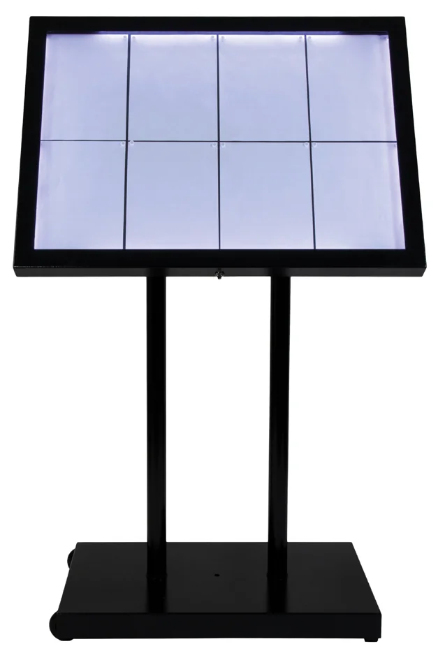 Securit Poteau, pour vitrine d'affichage Black Star XXL,noir