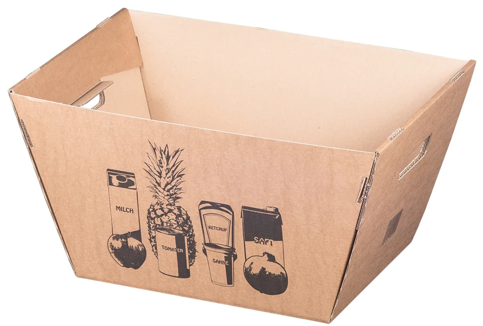 SMARTBOXPRO Panier de courses en carton ondulé