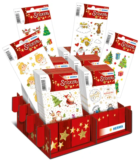HERMA Weihnachts-Sticker DECOR "Glitzernde Weihnachtszeit"