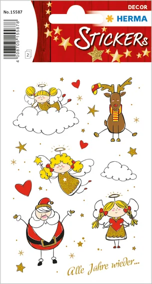 HERMA Stickers de Noël DECOR 'Little Rudolph'