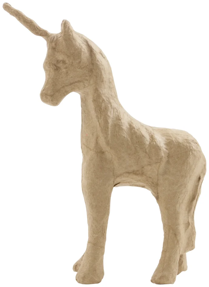 décopatch Support en papier mâché 'Licorne 2', 165 mm