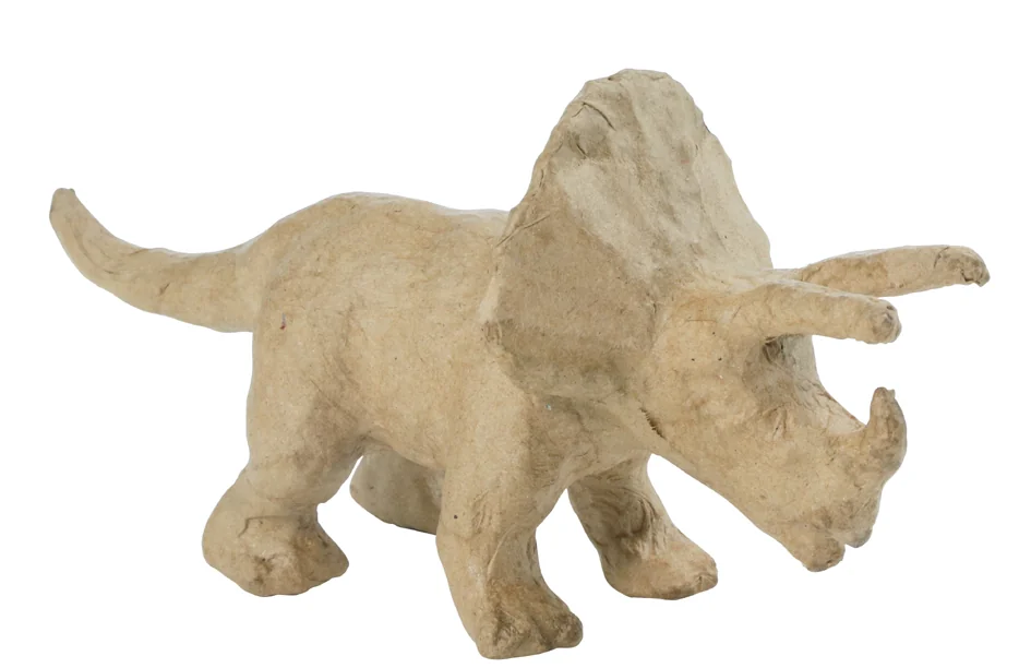 décopatch Support en papier mâché 'Tricératops', 90 mm