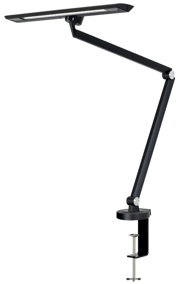 Hansa Lampe de bureau à LED 'Zirkon', à pince, noir
