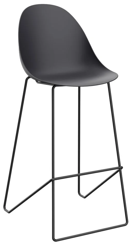 PAPERFLOW Chaise de bar 'VOID', set de 2, bleu/noir Grand Paris Fournitures PAPERFLOW Chaise de bar 'VOID', set de 2, bleu/noir