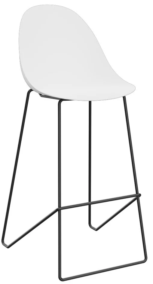 PAPERFLOW Chaise de bar 'VOID', set de 2, bleu/noir Grand Paris Fournitures PAPERFLOW Chaise de bar 'VOID', set de 2, bleu/noir – Image 4