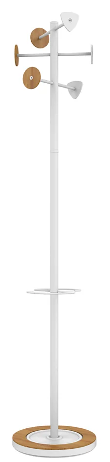 UNiLUX Porte-manteau BORA BAMBOO, blanc-bambou Grand Paris Fournitures UNiLUX Porte-manteau BORA BAMBOO, blanc-bambou – Image 4