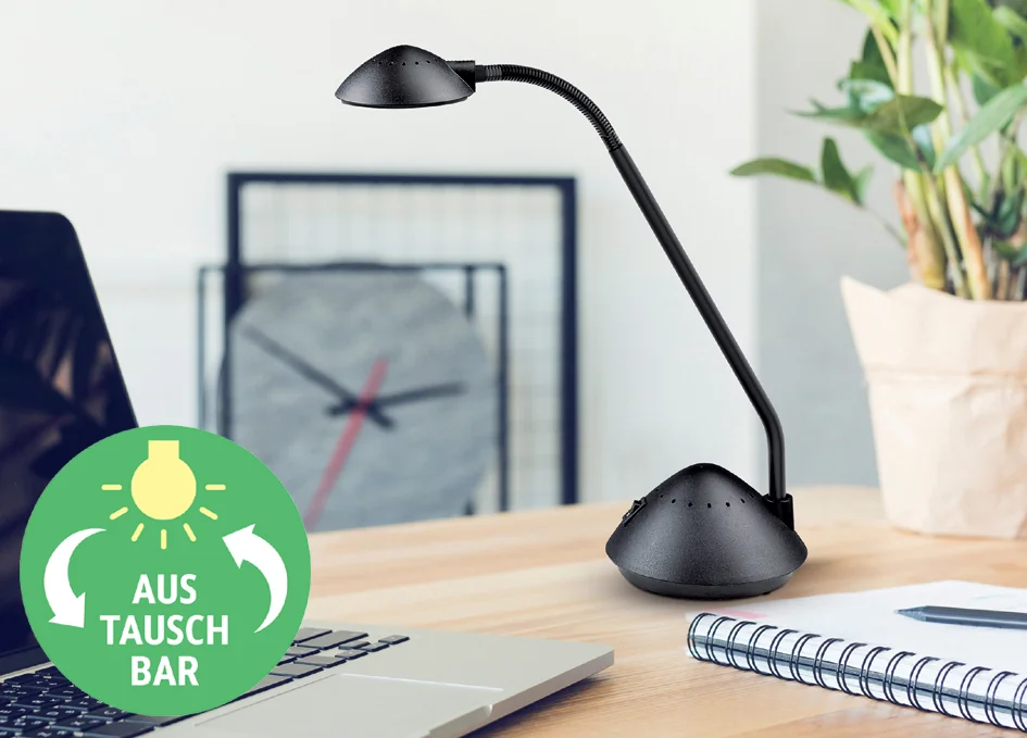 MAUL Lampe de bureau à LED MAULarc, noir Grand Paris Fournitures MAUL Lampe de bureau à LED MAULarc, noir – Image 4