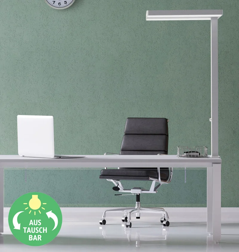 MAUL Lampadaire à LED version bureau MAULjaval, noir Grand Paris Fournitures MAUL Lampadaire à LED version bureau MAULjaval, noir – Image 4