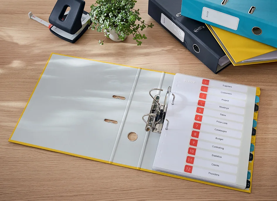 LEITZ Classeur à levier Cosy Soft-Touch, A4, 80 mm, gris Grand Paris Fournitures LEITZ Classeur à levier Cosy Soft-Touch, A4, 80 mm, gris – Image 4