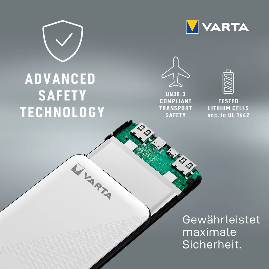 VARTA Powerbank 'Energy', 10.000 mAh, blanc