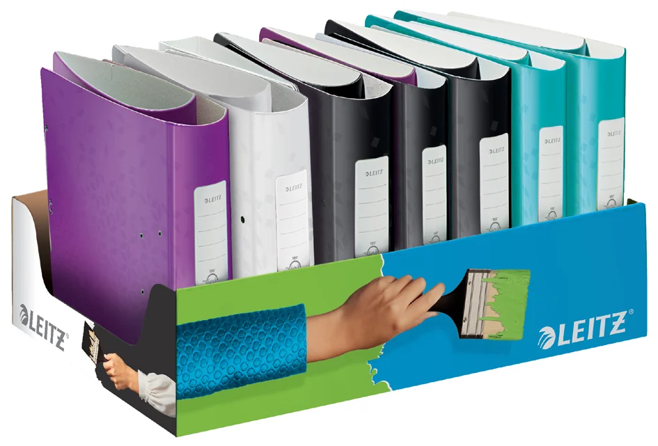 LEITZ Classeur Active WOW, 180 degrés, présentoir de 15 Grand Paris Fournitures LEITZ Classeur Active WOW, 180 degrés, présentoir de 15