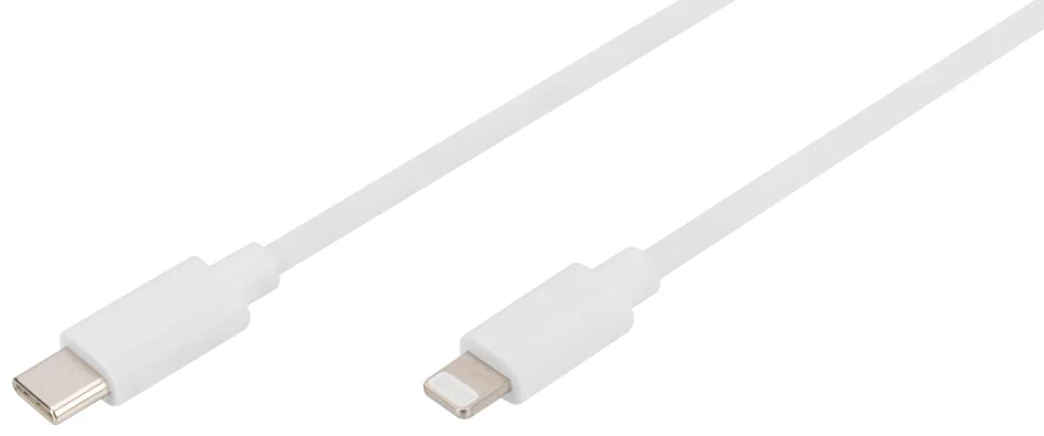 DIGITUS Câble de données/de charge, Lighting-USB-C, 1,0 m