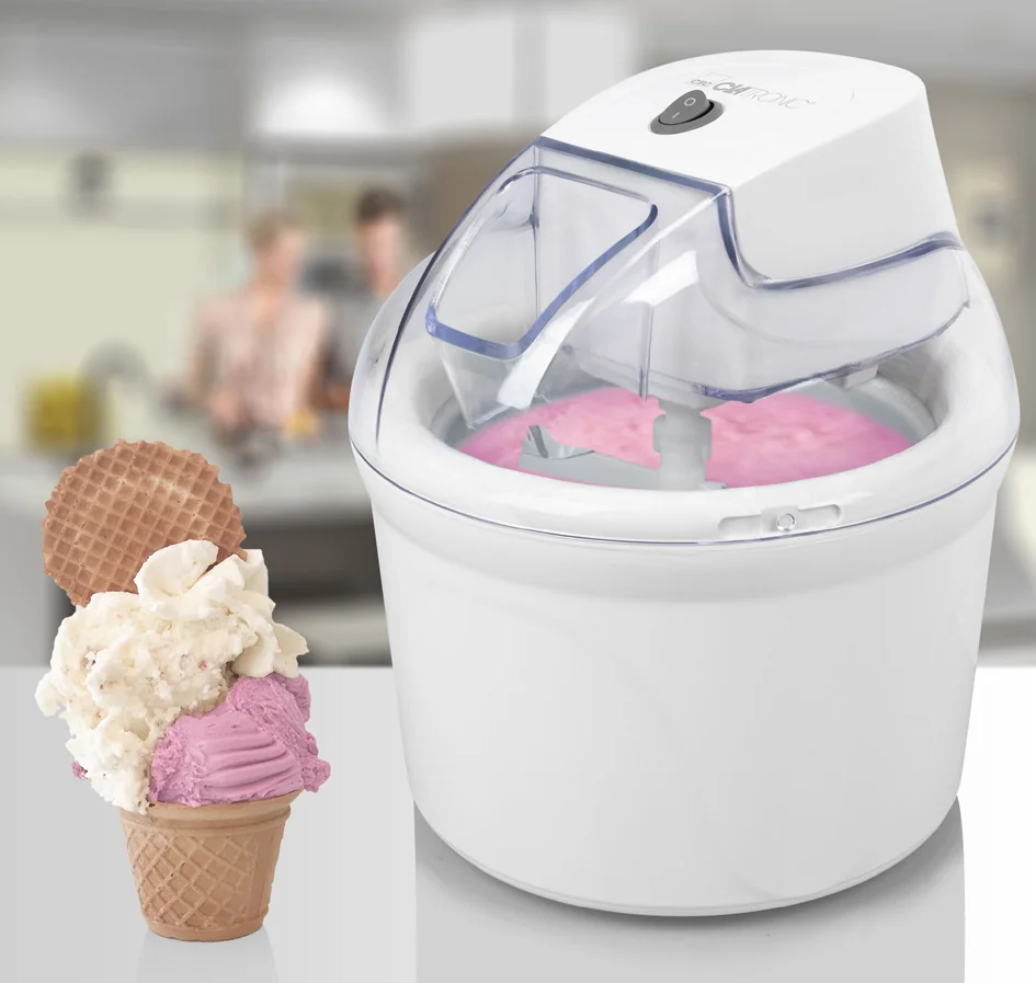 CLATRONIC Sorbetière ICM 3764, 1,5 litre, blanc