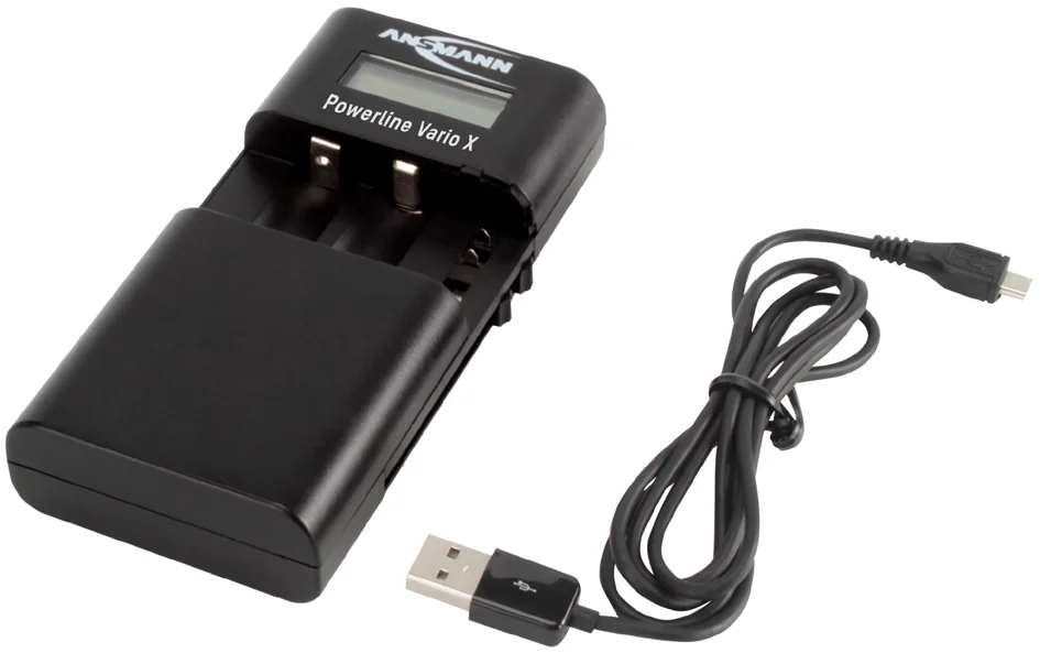 ANSMANN Chargeur universel Powerline Vario X, noir