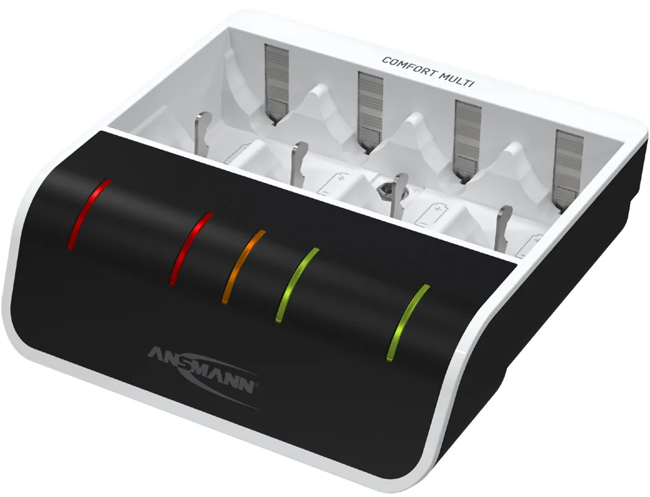 ANSMANN Chargeur Express Comfort Multi, blanc/noir