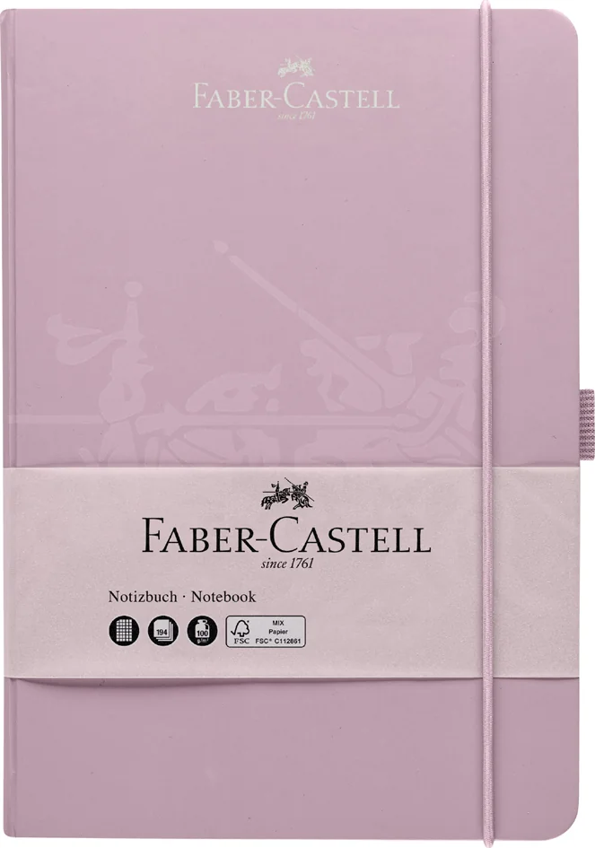 FABER-CASTELL Carnet, A5, quadrillé, rose Grand Paris Fournitures FABER-CASTELL Carnet, A5, quadrillé, rose – Image 2