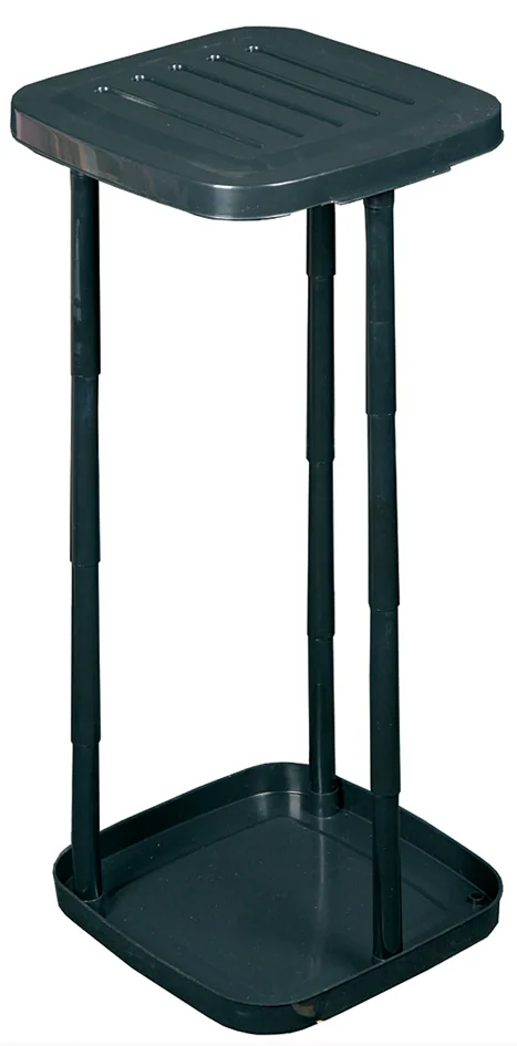 Plast team Support à sac poubelle ECO, avec couvercle, bleu