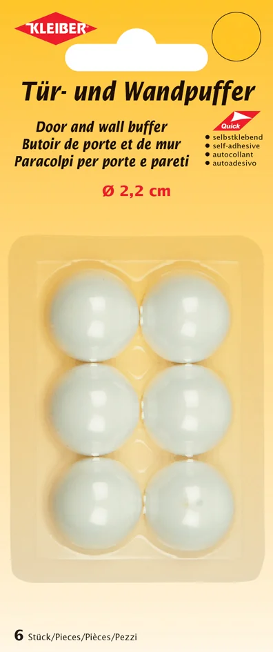 KLEIBER Butoir de porte et de mur, plastique, blanc