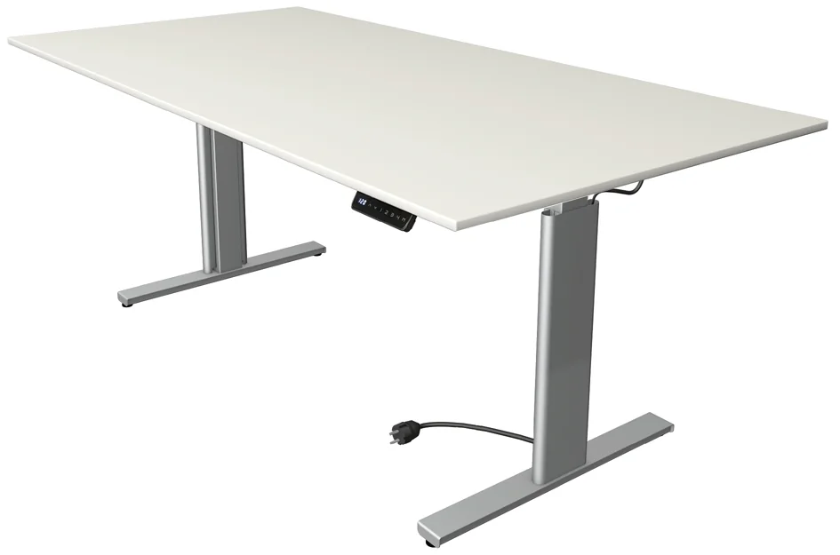 kerkmann Table de bureau assis-debout Move 3 tube, chêne Grand Paris Fournitures kerkmann Table de bureau assis-debout Move 3 tube, chêne – Image 6