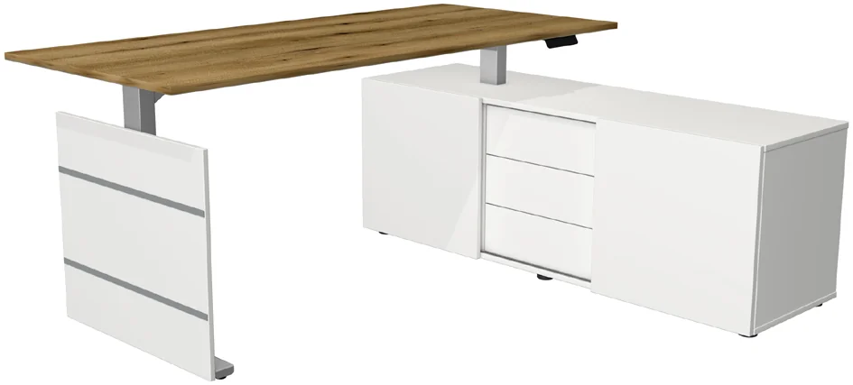 kerkmann Poste de travail complet Move 3 tube, gris clair Grand Paris Fournitures kerkmann Poste de travail complet Move 3 tube, gris clair