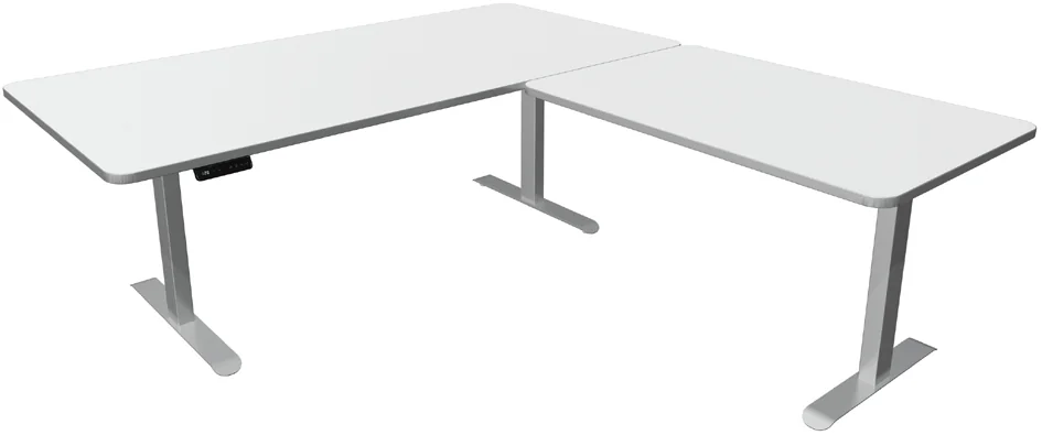 kerkmann Table de bureau assis-debout Move 3 Premium, gris