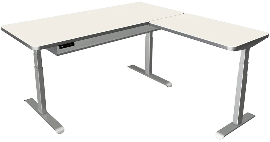 kerkmann Table de bureau assis-debout Move 4 Premium, blanc