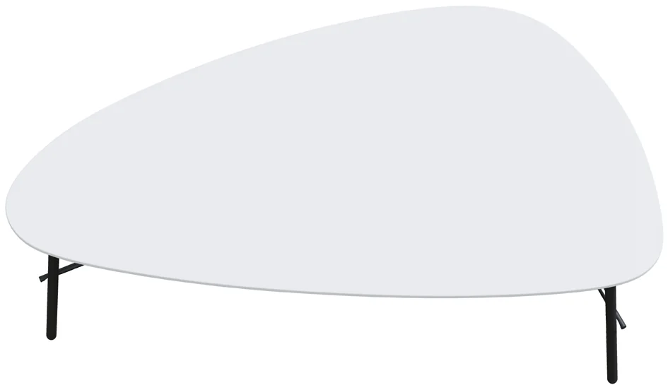 PAPERFLOW Table d'appoint LAZY, (L)605 x (P)500 mm, blanc Grand Paris Fournitures PAPERFLOW Table d'appoint LAZY, (L)605 x (P)500 mm, blanc – Image 6