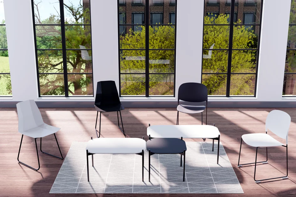 PAPERFLOW Table d'appoint MEET, (L)500 x (P)500 mm, noir Grand Paris Fournitures PAPERFLOW Table d'appoint MEET, (L)500 x (P)500 mm, noir