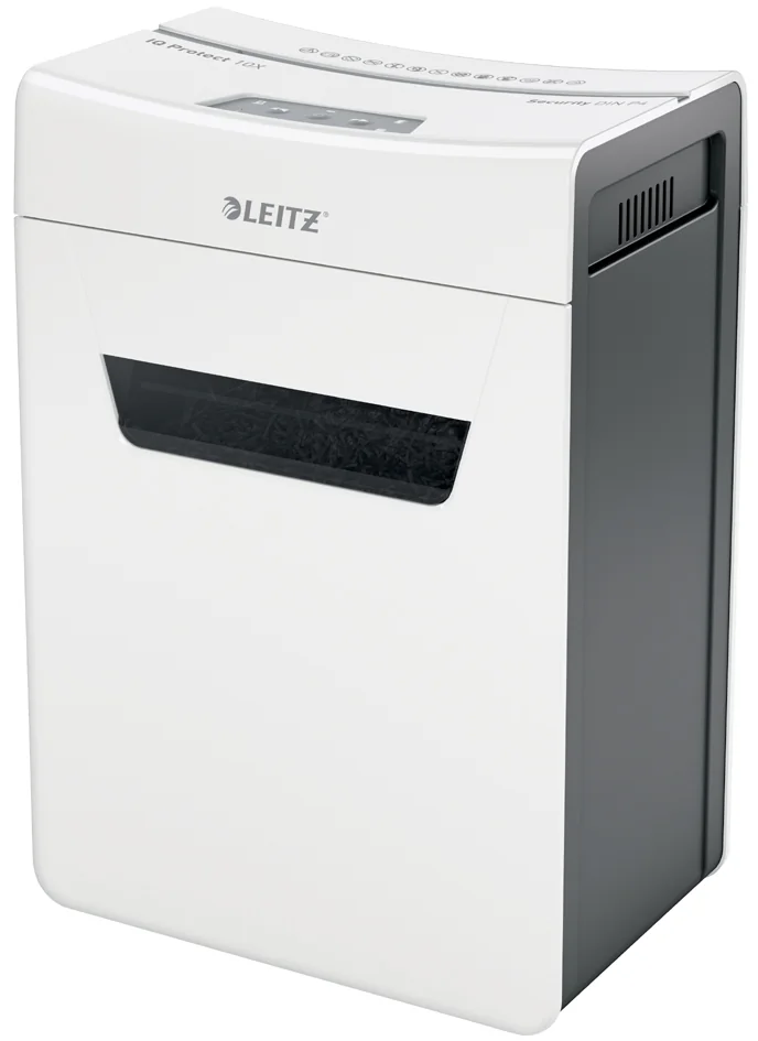 LEITZ Destructeur de documents IQ Protect Premium 10X, blanc
