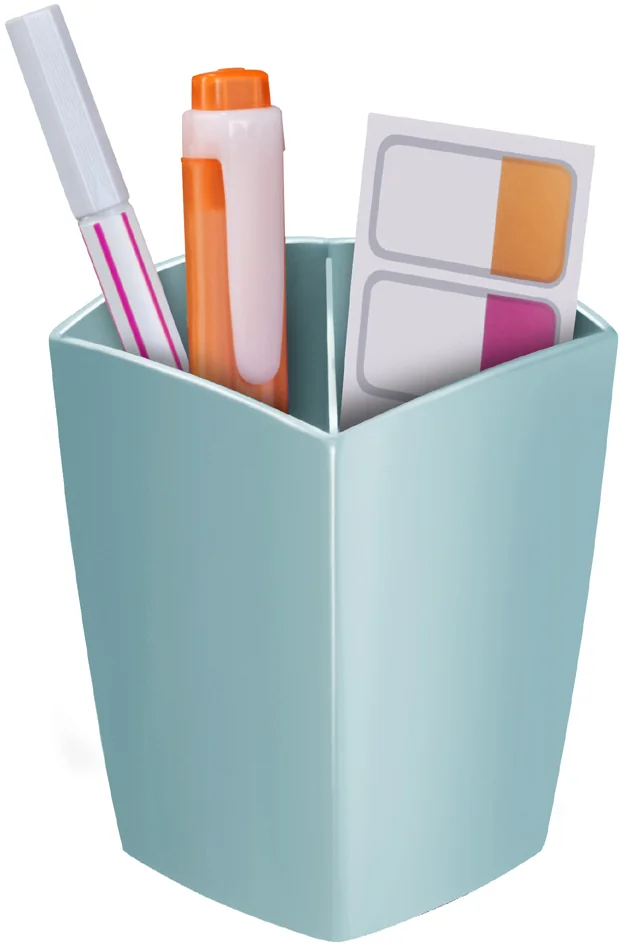 CEP Pot à crayons Riviera, 2 compartiments, vert d'eau