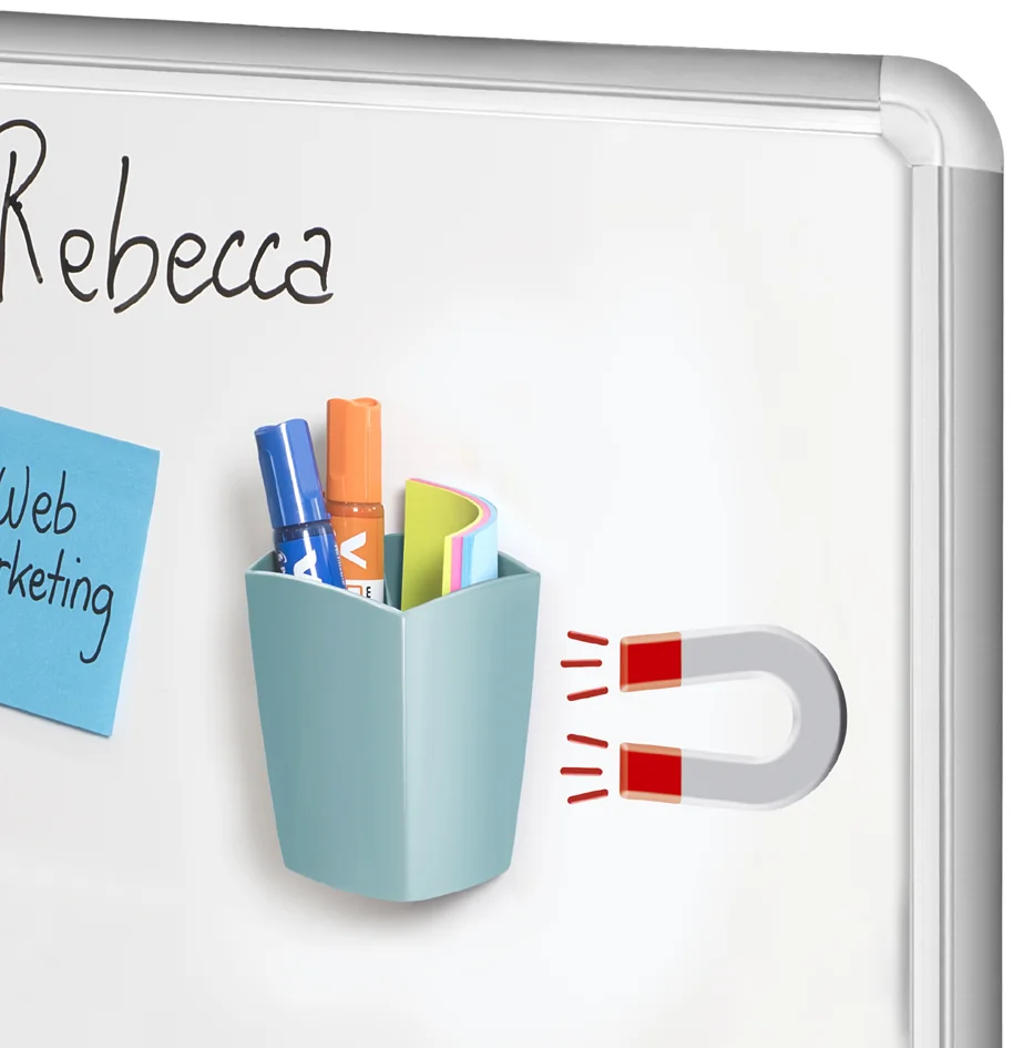 CEP Pot à crayons Riviera, magnétique, vert d'eau