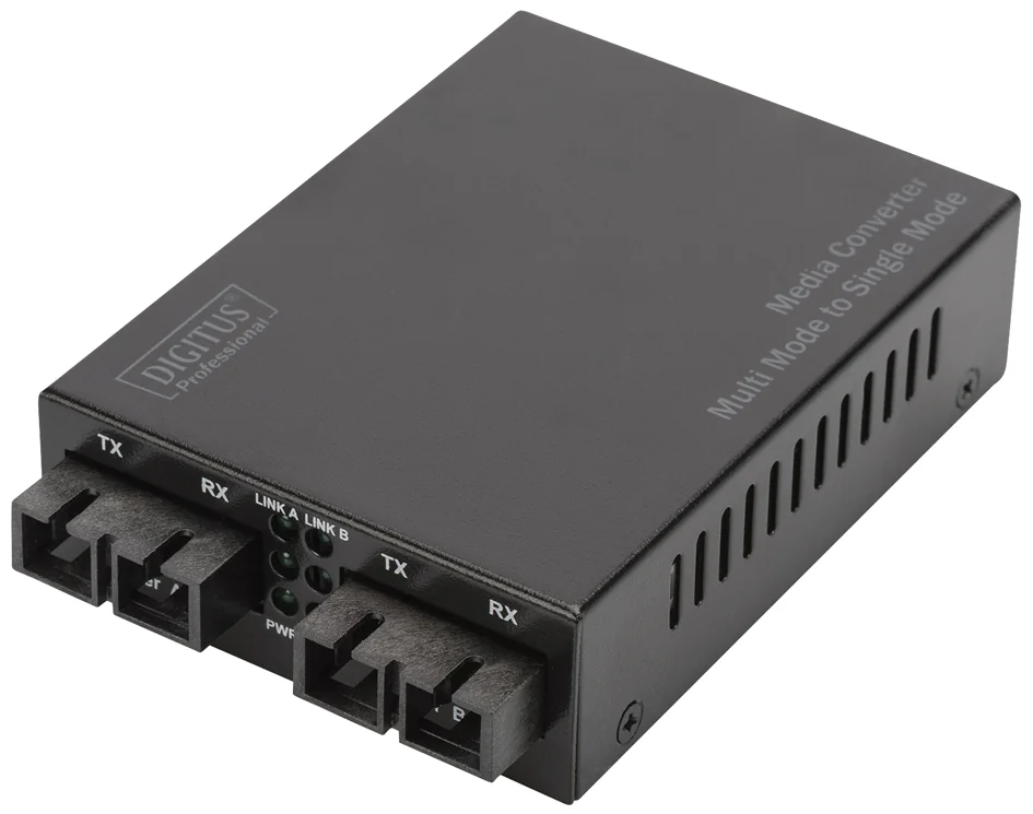 DIGITUS Convertisseur de média multimode/monomode Fast