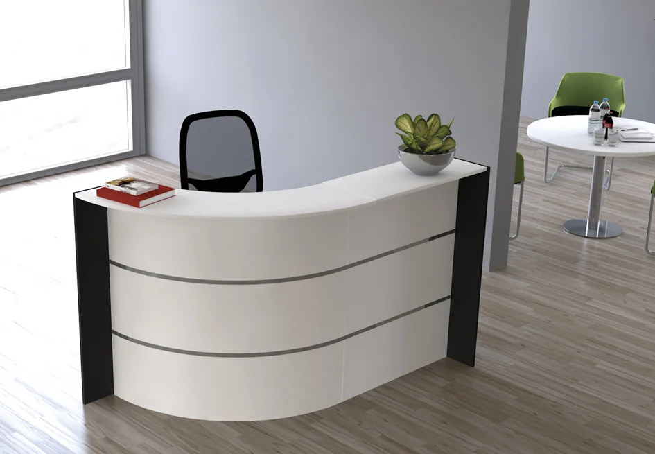 kerkmann Comptoir arrondi BARI Compact, (L)1.750 x (P)950 mm Grand Paris Fournitures kerkmann Comptoir arrondi BARI Compact, (L)1.750 x (P)950 mm – Image 3