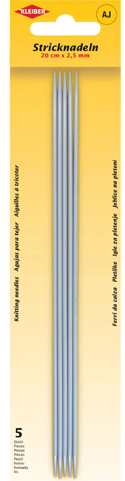KLEIBER Set d'aiguilles à tricoter, 200 mm x 5,5 mm