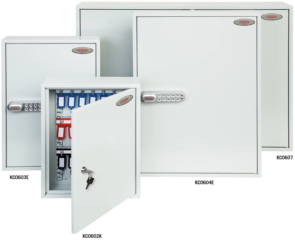 phoenix Armoire à clés KC0604K pour 200 clés, gris clair