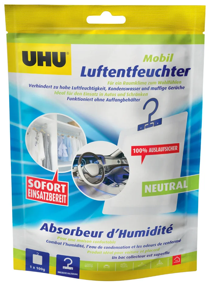 UHU Absorbeur d'humidité pour voiture, 300 g