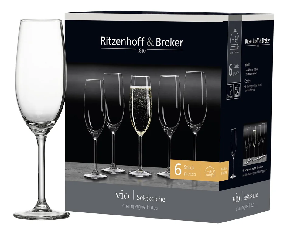 Ritzenhoff & Breker Flûte à champagne "VIO", 0,21 l