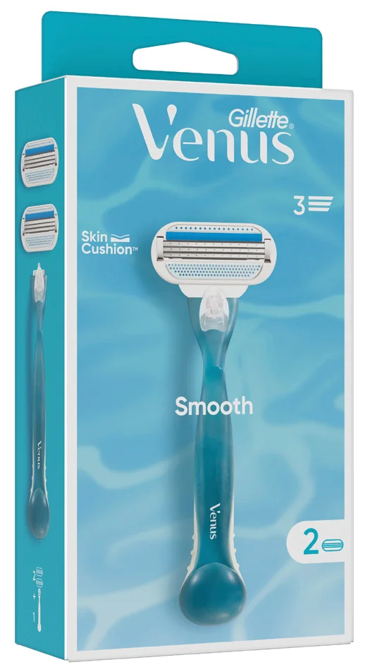 Gillette for Women Rasoir Venus Smooth, 2 lames incl.