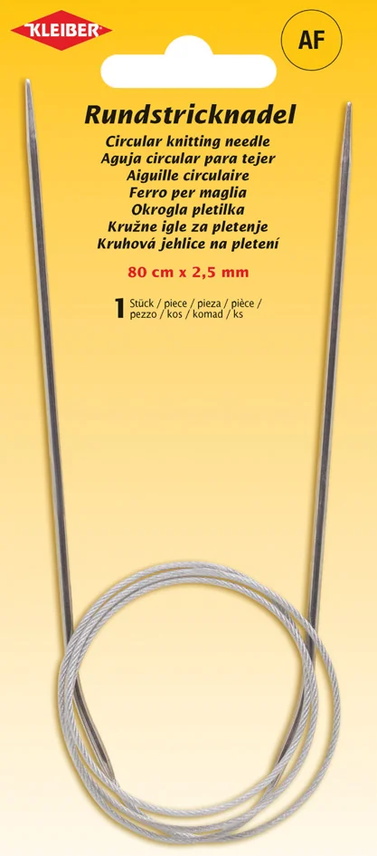 KLEIBER Aiguille à tricoter circulaire, 800 mm x 8,0 mm
