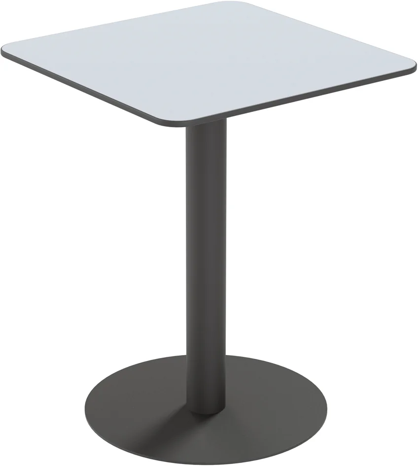 PAPERFLOW Table de jardin CROSS, (L)600 x (P)600 mm, noir Grand Paris Fournitures PAPERFLOW Table de jardin CROSS, (L)600 x (P)600 mm, noir – Image 2