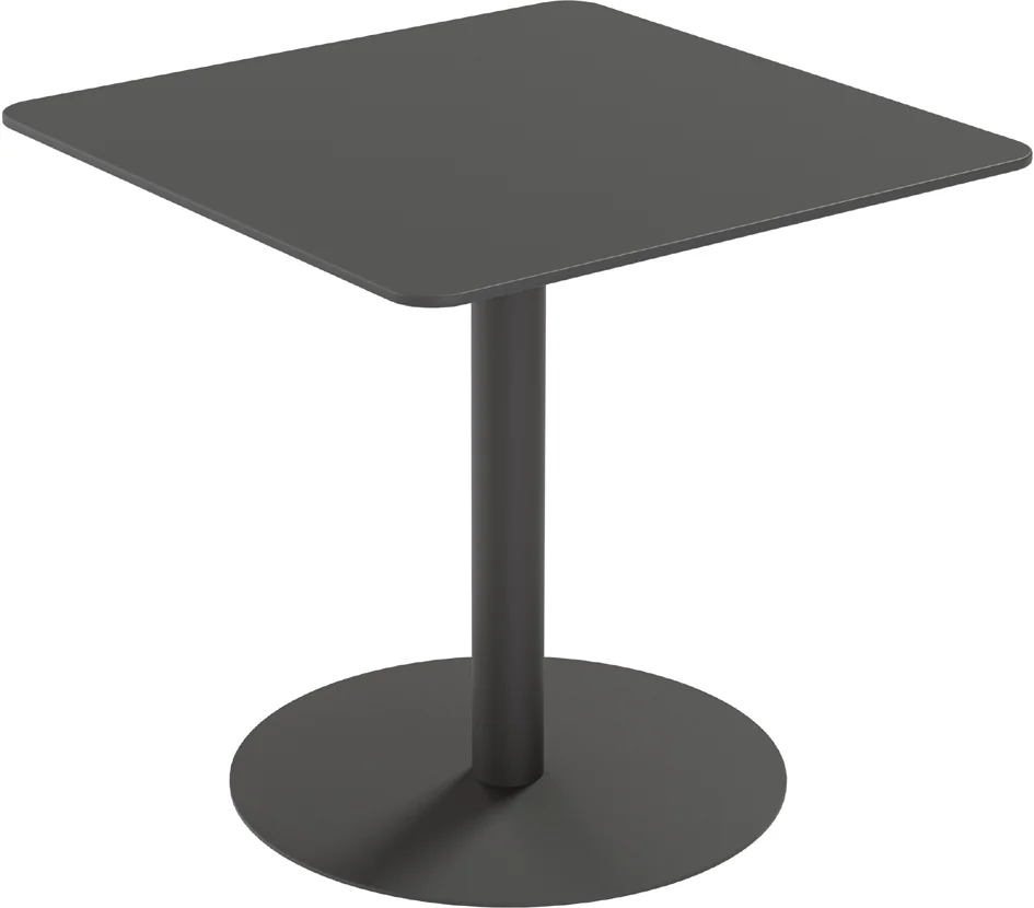 PAPERFLOW Table de jardin CROSS, (L)600 x (P)600 mm, noir Grand Paris Fournitures PAPERFLOW Table de jardin CROSS, (L)600 x (P)600 mm, noir – Image 3
