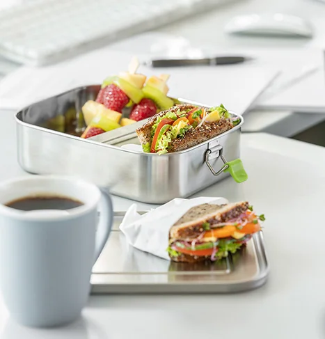 APS Boîte-repas LUNCHBUDDY M, acier inoyxdable, 0,8 litre