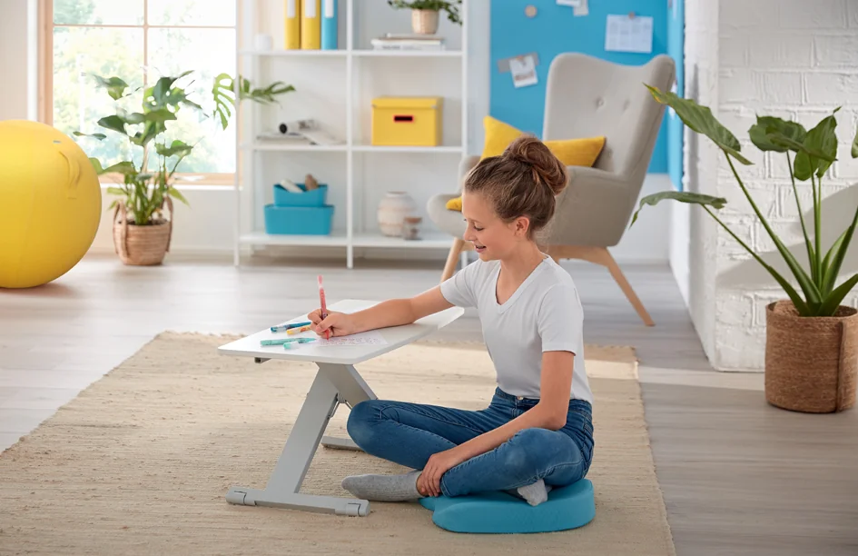 LEITZ Réhausseur assis-debout Ergo Cosy, gris clair Grand Paris Fournitures LEITZ Réhausseur assis-debout Ergo Cosy, gris clair – Image 2