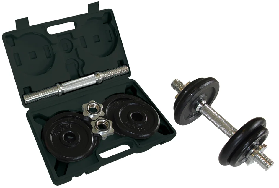 SCHILDKRÖT Haltère à barre courte, set de 10,0 kg, coffret