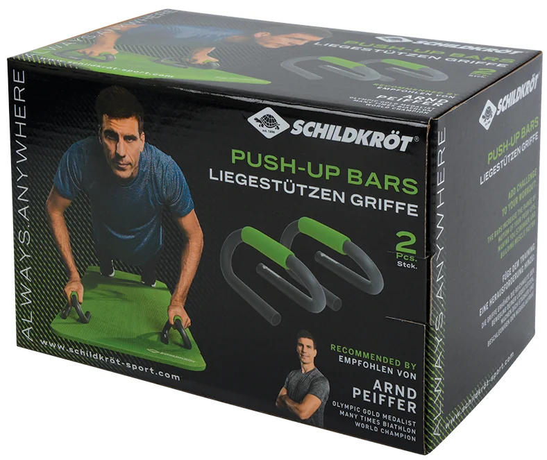 SCHILDKRÖT Poignée pour pompes Push Up Bars, noir/vert Grand Paris Fournitures SCHILDKRÖT Poignée pour pompes Push Up Bars, noir/vert – Image 4